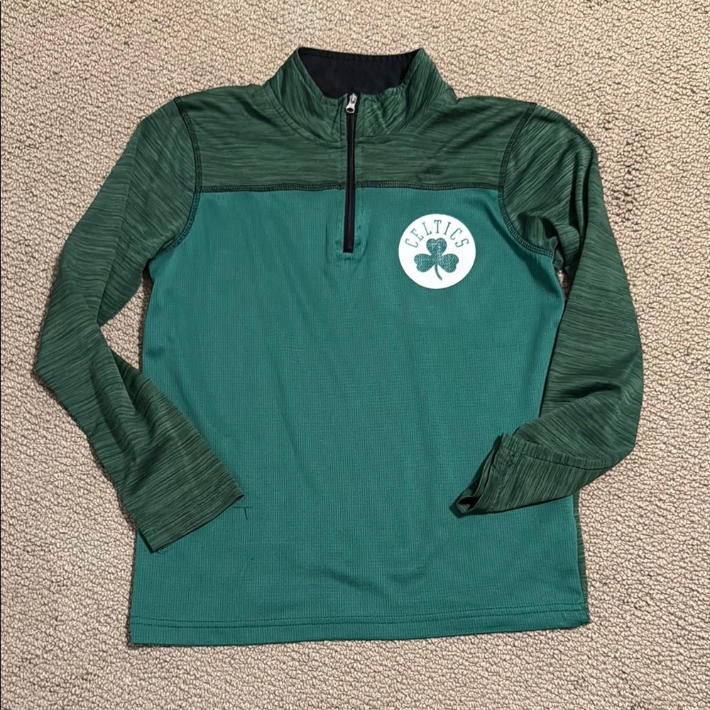 NBA Green Celtics Sweatshirt Quarter-Zip